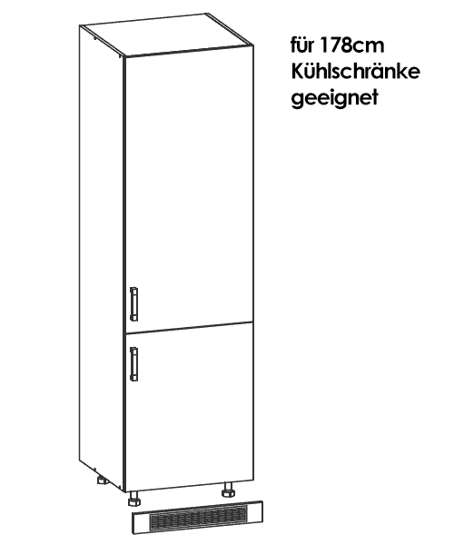 Modern Family Line Küche IRIS ANTHRAZIT MATT K-DL-60/207 Modern Family Line Frontfarbe IRIS ANTHRAZIT MATT K-DL-60/207