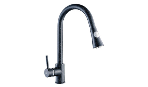 Classic Family Line   BLD-769D DARU Granit-Küchenarmatur Schwarz