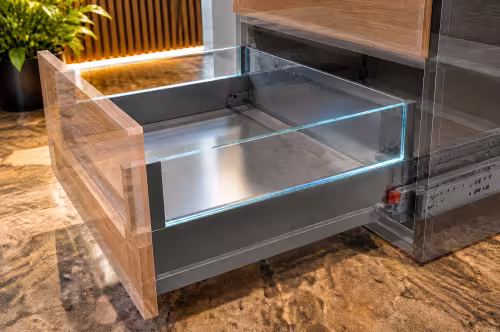 Modern Family Line Frontfarbe SOLE EICHE ARLINGTON (2023) Glas-Seitenpaneel Anthrazit 450 mm