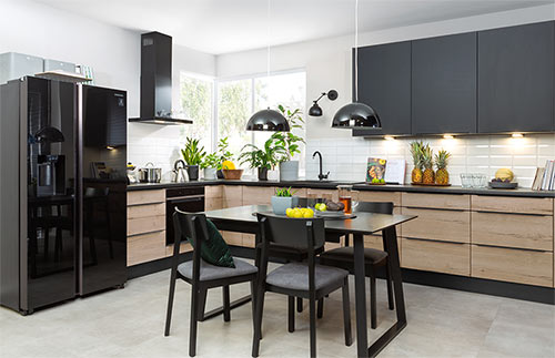 Modern Family Line Küchen Frontfarbe SOLE HALIFAX EICHE (L6) Gallerie Küchenkollektion Modern Family Line Frontfarbe SOLE HALIFAX EICHE (L6) Gallerie