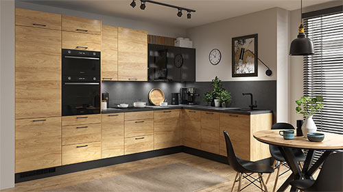 Modern Family Line Küchen Frontfarbe HAMPER EICHE HICKORY Gallerie Küchenkollektion Modern Family Line Frontfarbe HAMPER EICHE HICKORY Gallerie