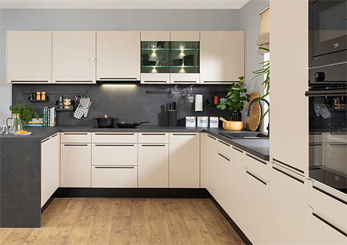 Modern Family Line Küchen Frontfarbe IRIS ALHAMBRA MATT Gallerie Küchenkollektion Modern Family Line Frontfarbe IRIS ALHAMBRA MATT Gallerie