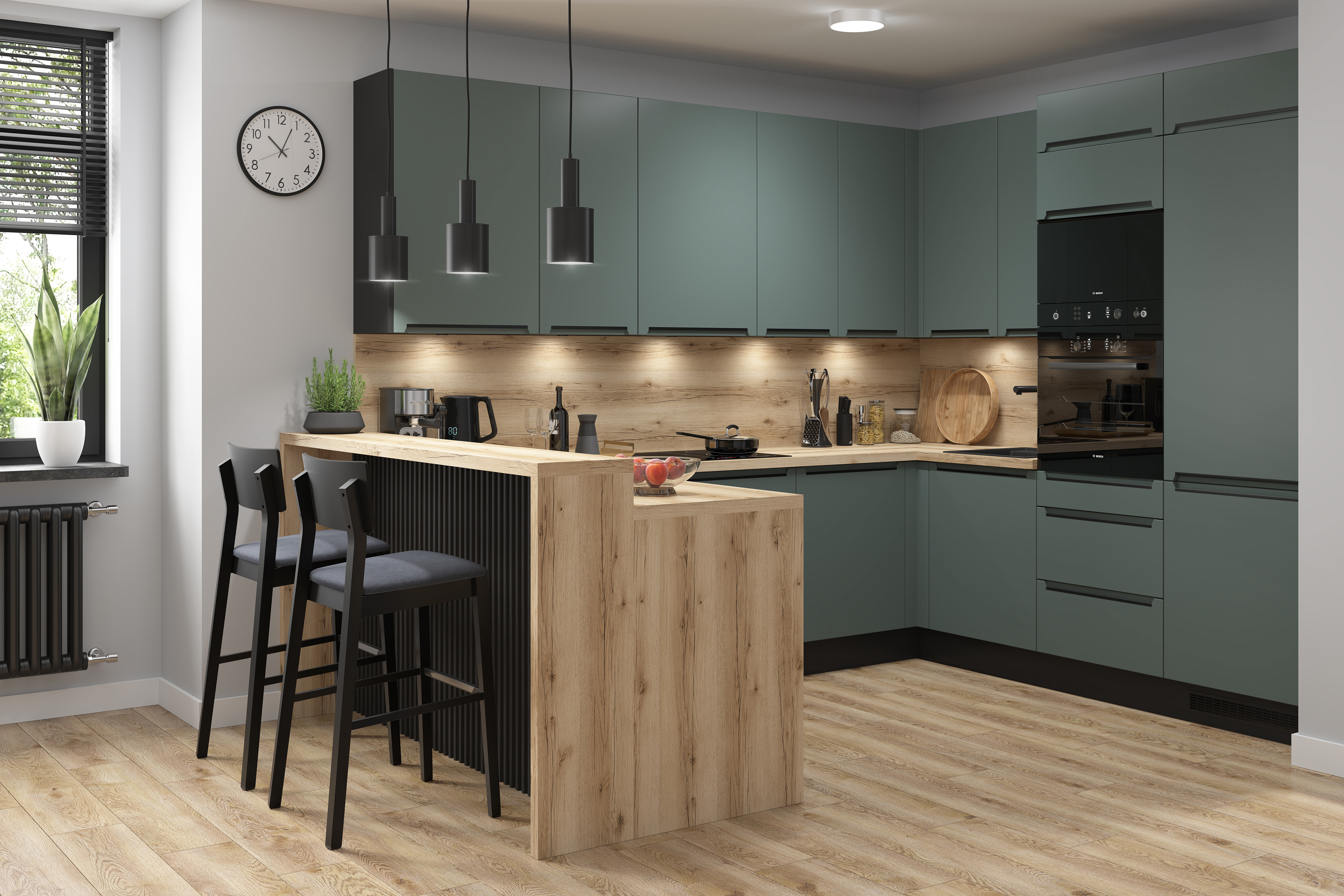 IRIS GRÜN MATT Modern Family Line Galleriebild Gross