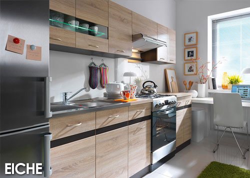 Küchenkollektion Junona Line Frontfarbe EICHE SONOMA Gallerie